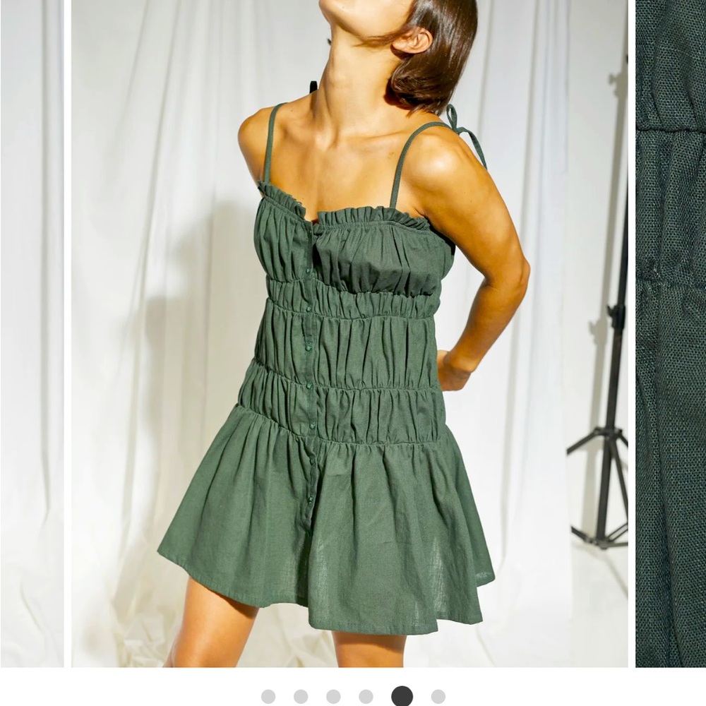 Elegant Green Mini Dress